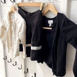 Skirt and 2 matching cardigans 5t/6